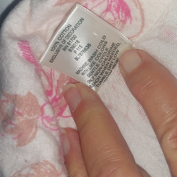 Blair Pink Floral Womens Size Large Pajama Set.Elastic Waist .100 % Cotton - Picture 4 of 12